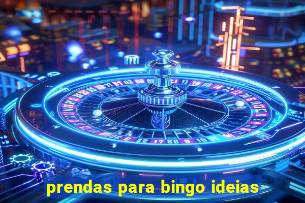 prendas para bingo ideias